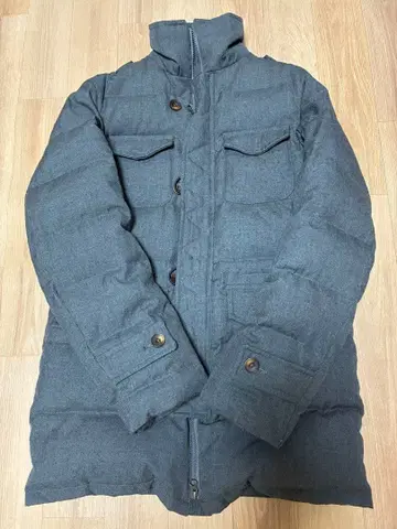 그레이 다운 자켓 울풍 소재