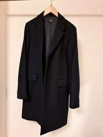 새상품급 프랑스제 A.P.C. 히요쿠 체스터 코트 블랙 APC M