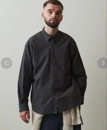스티븐 앨런 다크 그레이 버튼업 셔츠