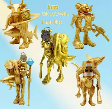 이탈리안 브레인 로트 합체 피규어 5개