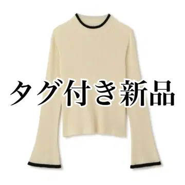 [ 택 포함 새상품 ] 프로포션 바디 드레싱 페더 디테일 니트 긴팔