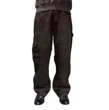 USA 구제 의류 rocawear 로카웨어 코듀로이 팬츠 와이드 브라운