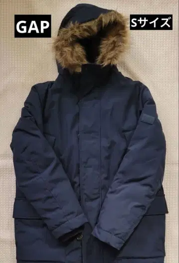 GAP 다운 자켓 퍼 포함 네이비 S 사이즈