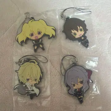 캐릭터 러버 스트랩 4개 세트