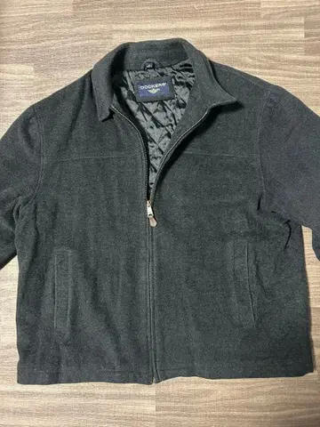 DOCKERS 다크 그레이 플리스 자켓