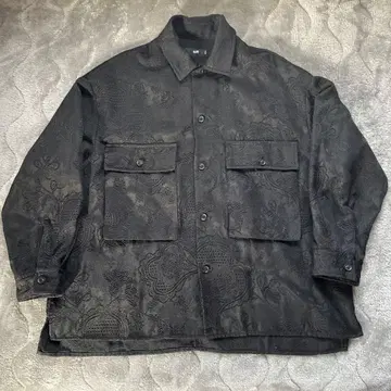 HARE 고블랑 직조 올 패턴 자켓 블루종 꽃무늬