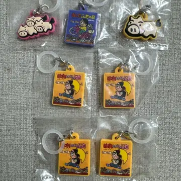 맑음 때때로 돼지 메지루시 액세서리 가챠가챠 모음 7종