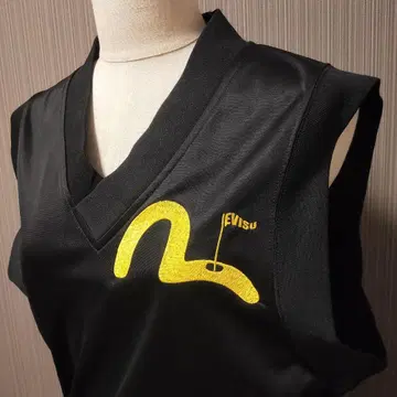 [ 새상품급 ] EVISU YAMANE 블랙 베스트 사이즈 38 에비스