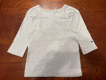 Champion T1011 그레이 7부 소매 티셔츠