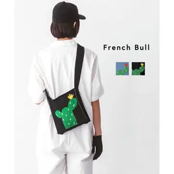 프렌치 불 선인장 패턴 숄더백