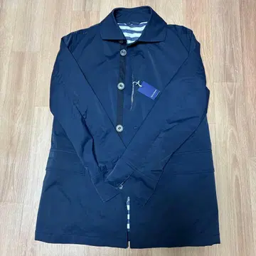 네이비 캐주얼 자켓 스트라이프 안감