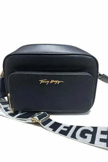 타미힐피거 블랙 숄더백