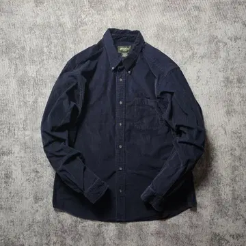 Eddie Bauer 90s 코듀로이 BD 셔츠 L 네이비