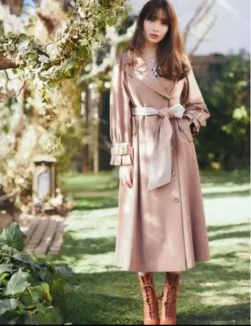 herlipto 벨티드 드레스 트렌치 코트