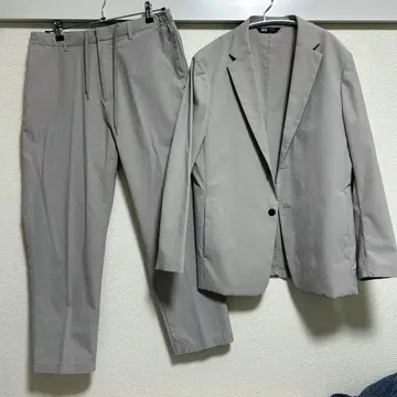 [새상품급] 유니클로 theory 감동 자켓 셋업 라이트 그레이 M