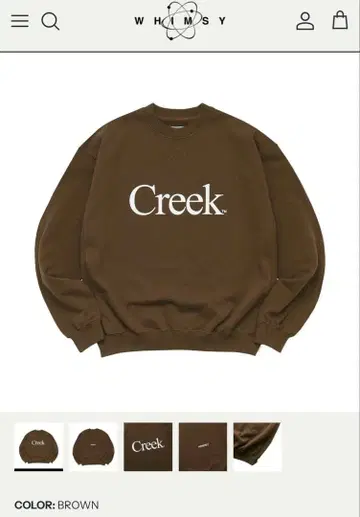 CREEK X WHIMSY / LOGO CREWNECK L SIZE