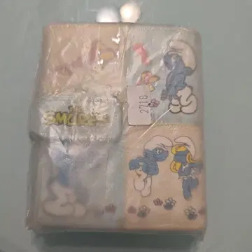 스머프 지갑 2단