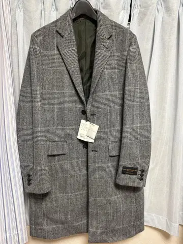 URBAN RESEARCH 글렌체크 체스터 코트