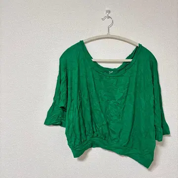 당일 발송 그린 오버 사이즈 반팔 티셔츠