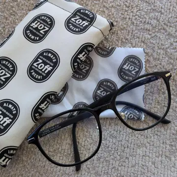 ZOff 검은색 테두리 안경 패션 안경 도수 없음 미사용