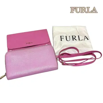 [ FURLA ] 훌라 리바 2way 가죽 파우치 월렛 크로스바디