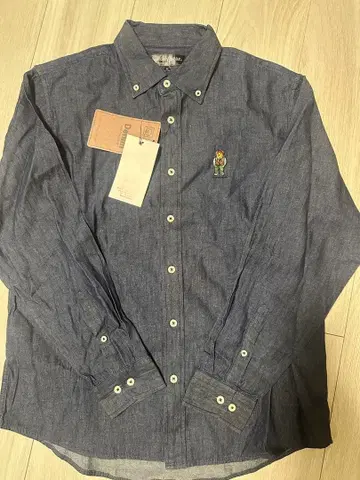 미사용 새상품 Teddy Bear 데님 셔츠 M 당일 발송