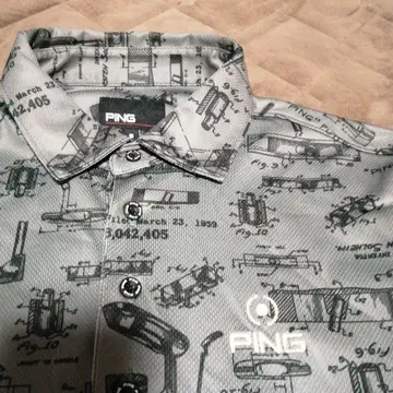 PING 골프 피케 셔츠 S 사이즈 그레이