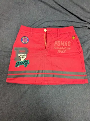 PGM4G 골프용 빨간색 스커트 1989년 설립