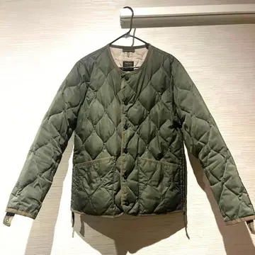 TAION 퀼팅 다운 자켓 M 올리브