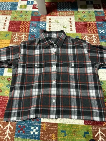 Pendleton 플란넬 셔츠 밑단 마감 없음