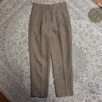 [ 새상품급 ] spick and span 브라운 스트라이프 슬랙스