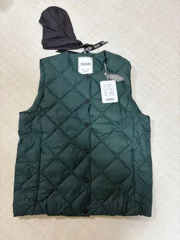 TAION 타이온 다운 베스트 그린 CITY LINE XL