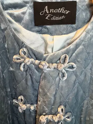 Another Edition 노카라 자켓 블루