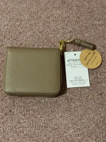 GENUINE LEATHER 접이식 지갑 소가죽