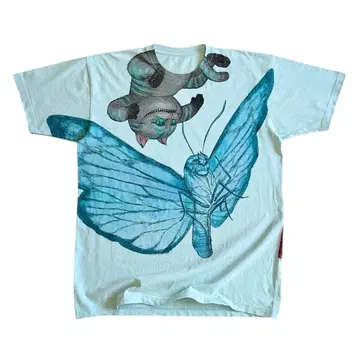 00s 원더랜드 앨리스 빅 사이즈 티셔츠 체셔 고양이 아브솔렘 희귀