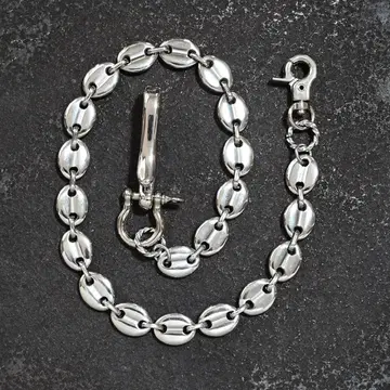 실버 마리너 앵커 링크 트래커 월렛 체인 지갑