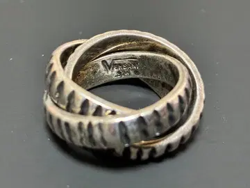 VERSANI 빈티지 3연 실버 반지 멕시코 주얼리