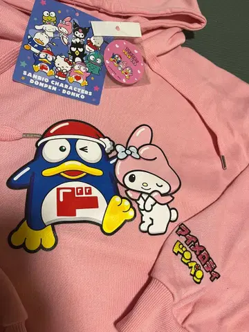 산리오 마이멜로디 돈페페 돈키호테 한정판 콜라보 후드티 L