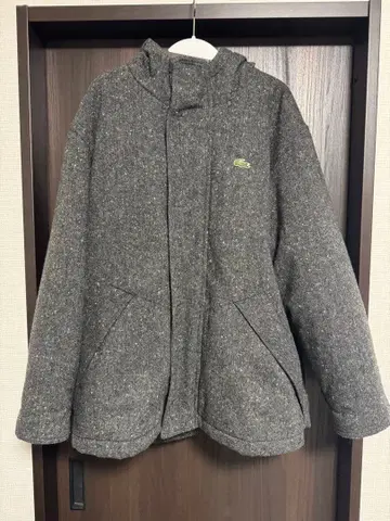 LACOSTE 후드 부착 울 자켓