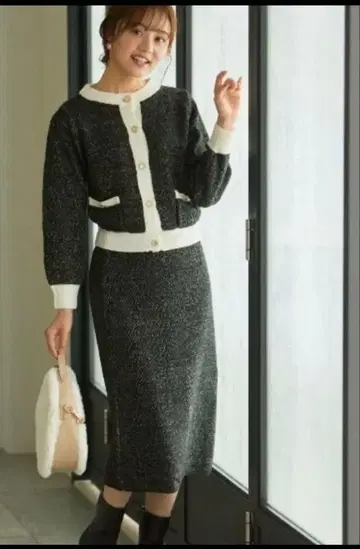 새상품급! PROPORTION BODYDRESSING 클래시컬 니트 셋업