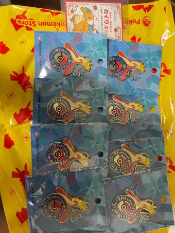 카나자와 포켓몬 센터 한정판 로고 핀즈 8개 세트 + 덤