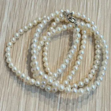 [ silver ] 진주 3mm 목걸이