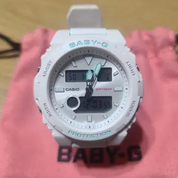 [초레어 새상품 미사용] CASIO BABY-G 화이트 민트 손목시계