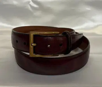 Brooks Brothers 가죽 벨트 36/90 브라운 실측치수 짧음