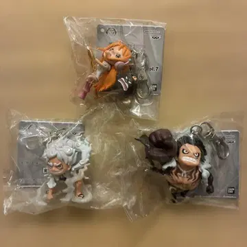 원피스 피규어 키링 니카 몽키 D 루피 나미 3종