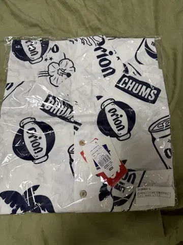 ORION x CHUMS 알로하 셔츠 화이트 L 사이즈