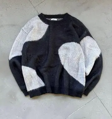 ONCILY 비대칭 니트 스웨터