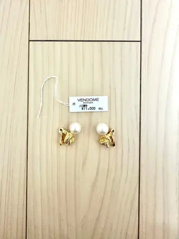 VENDOME BOUTIQUE 펄 골드 귀찌 반돔