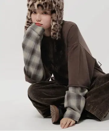 nikoand - 니코앤드 헨리 체크 레이어드 풀오버