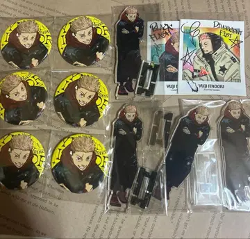 주술회전 이타도리 유우지 점프 GIGA 캔뱃지 아크릴 스탠드 씰